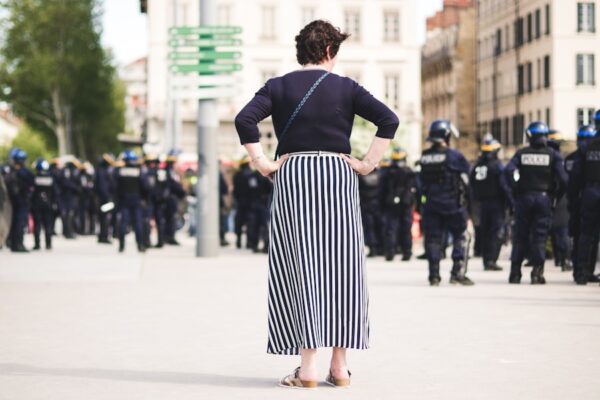 Photo pleated skirt
