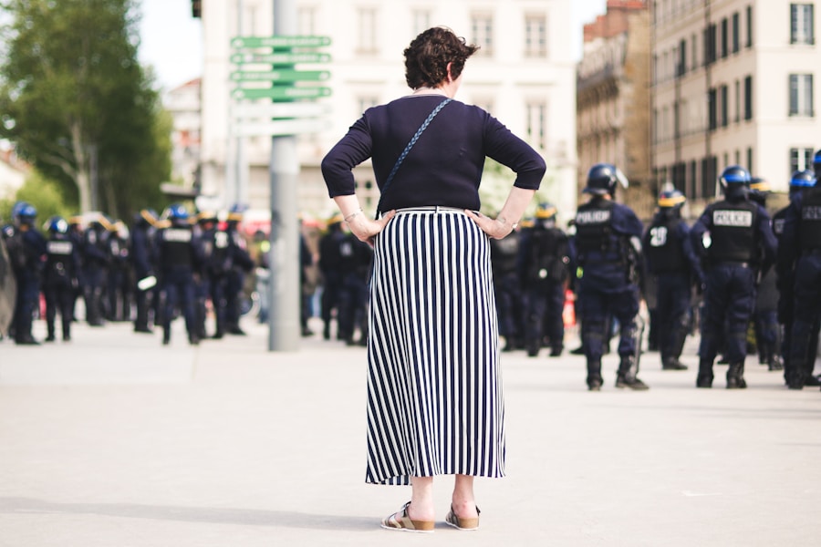 Photo pleated skirt