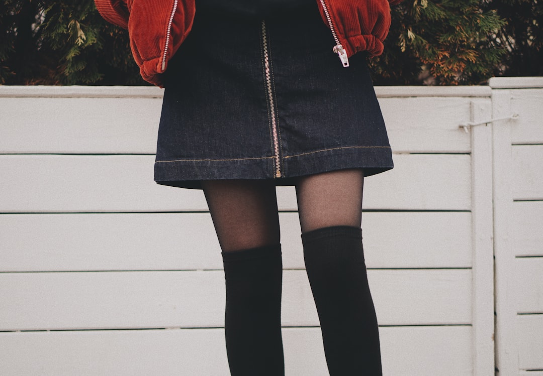 Photo asymmetric skirt