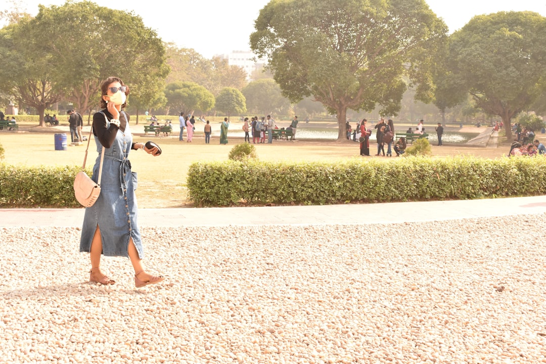 Photo denim dress